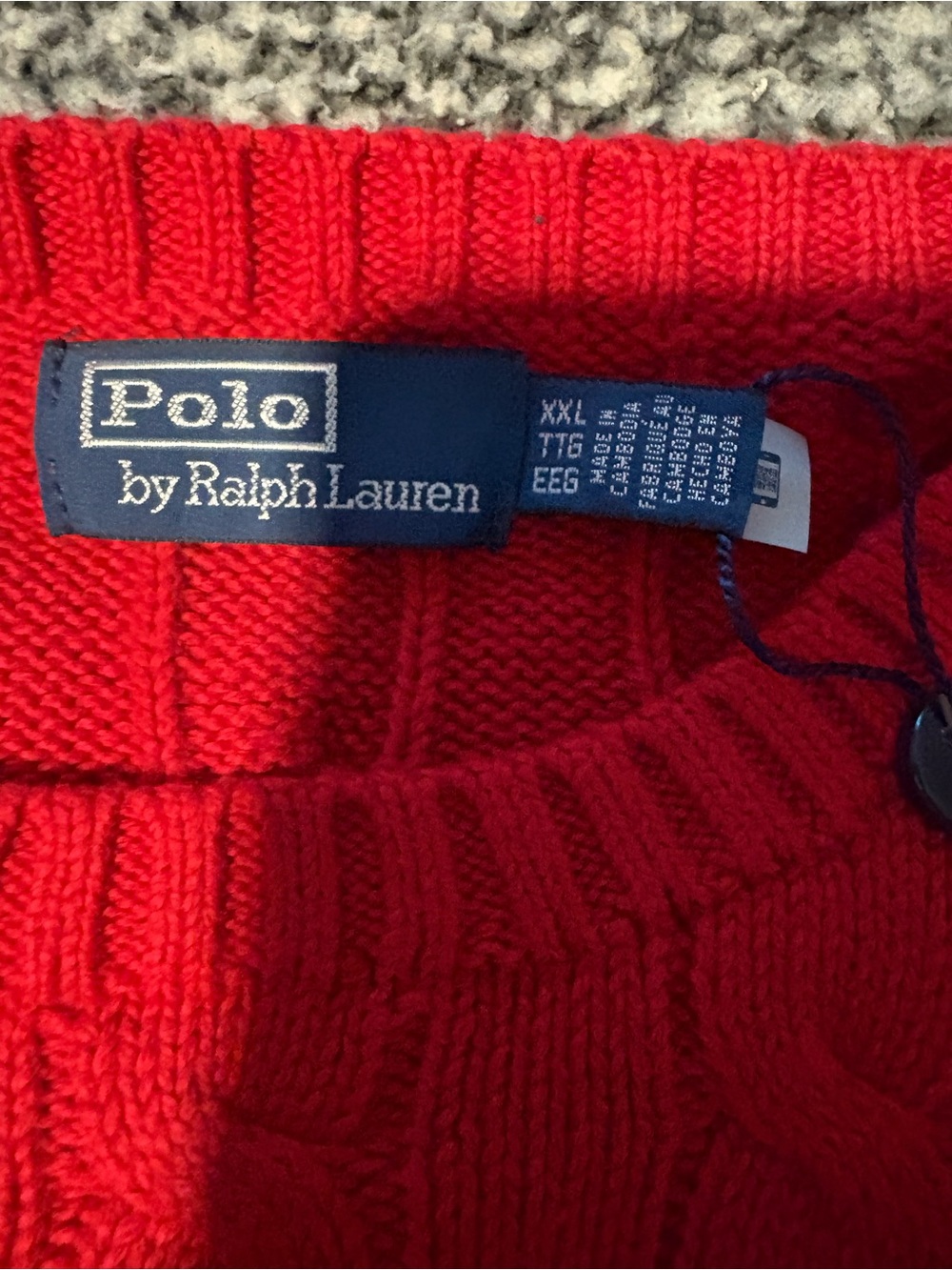 Polo by Ralph Lauren Limited Edition Men’s Size XXL Red US flag Knit Sweater NWT - Picture 2 of 12